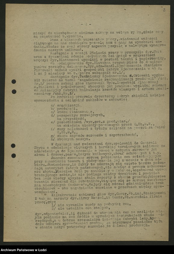 Obraz 3 z jednostki "Zjednoczenie Przemysłu Maszyn Rolniczych; protokół [narady], sprawozdania [z produkcji]"