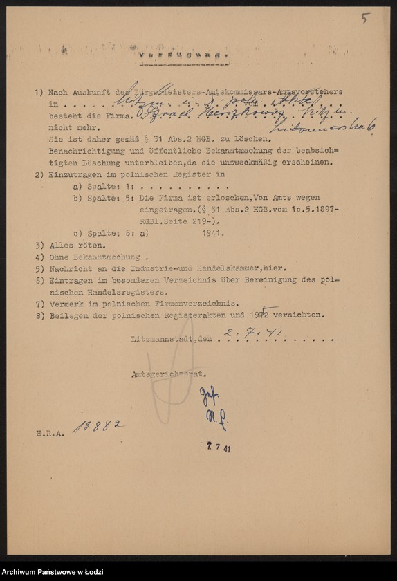 Obraz 7 z jednostki "Izrael Herszkowicz - sklep spożywczy"