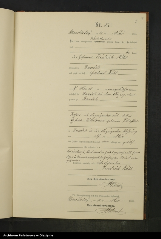 image.from.unit.number "Sterbe-Neben-Register Nr 1 - 25"