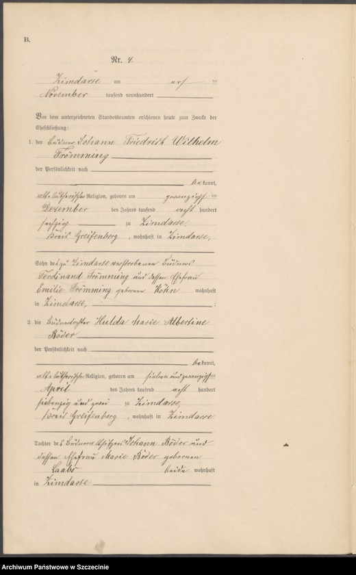 Obraz 10 z jednostki "Heiraths-Register (Neben-Register)"