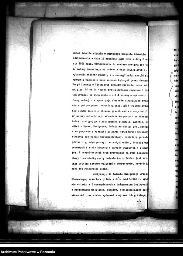 image.from.unit.number "Wyłączenie z art.4,5 ustawy o wykonaniu reformy rolnej z 28 XII 1925 r. miejscowości Lubstów, Nacięcie, Nowa Wieś-Sycowo, Leśniewo, Wielki Bór, osady we wsi Grondy, osady we wsi Lubstówek /Koło/"