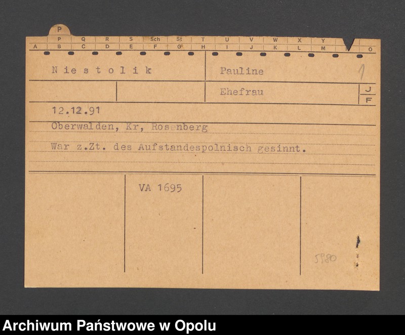 Obraz 3 z jednostki "[Niestolik Pauline, ur. 12.12.1891, zam. Oberwalden]"