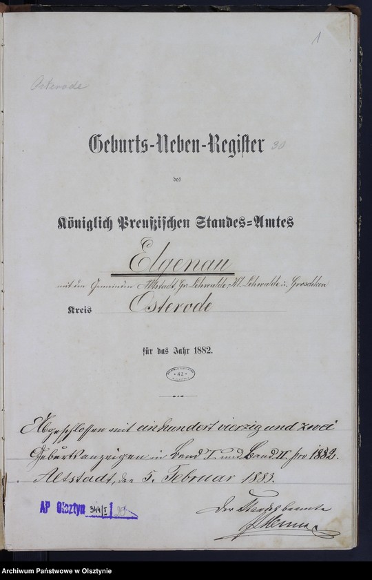 image.from.unit.number "Geburts-Neben-Register Tom I,Nr 1 - 134"