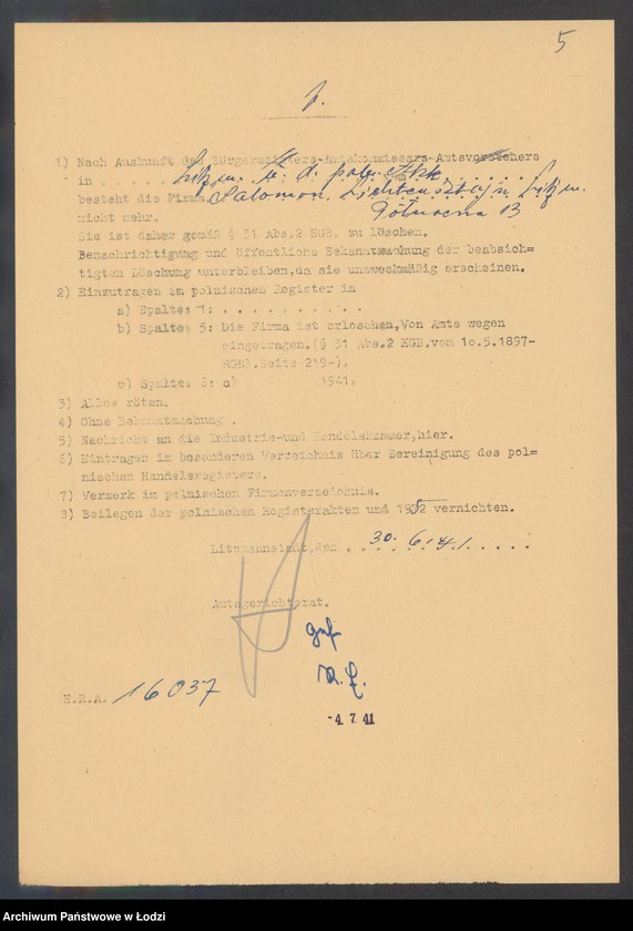 Obraz 7 z jednostki "Salomon Lichtensztejn – sklep spożywczy"