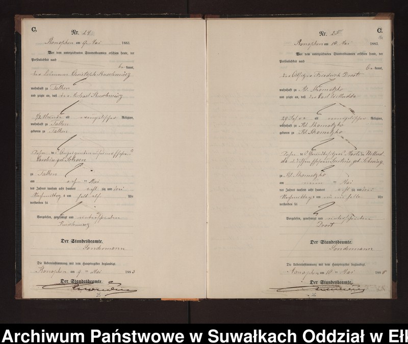 image.from.unit.number "Sterbe-Neben-Register des Preussischen Standes-Amtes Gr. Konopken Kreis Loetzen"