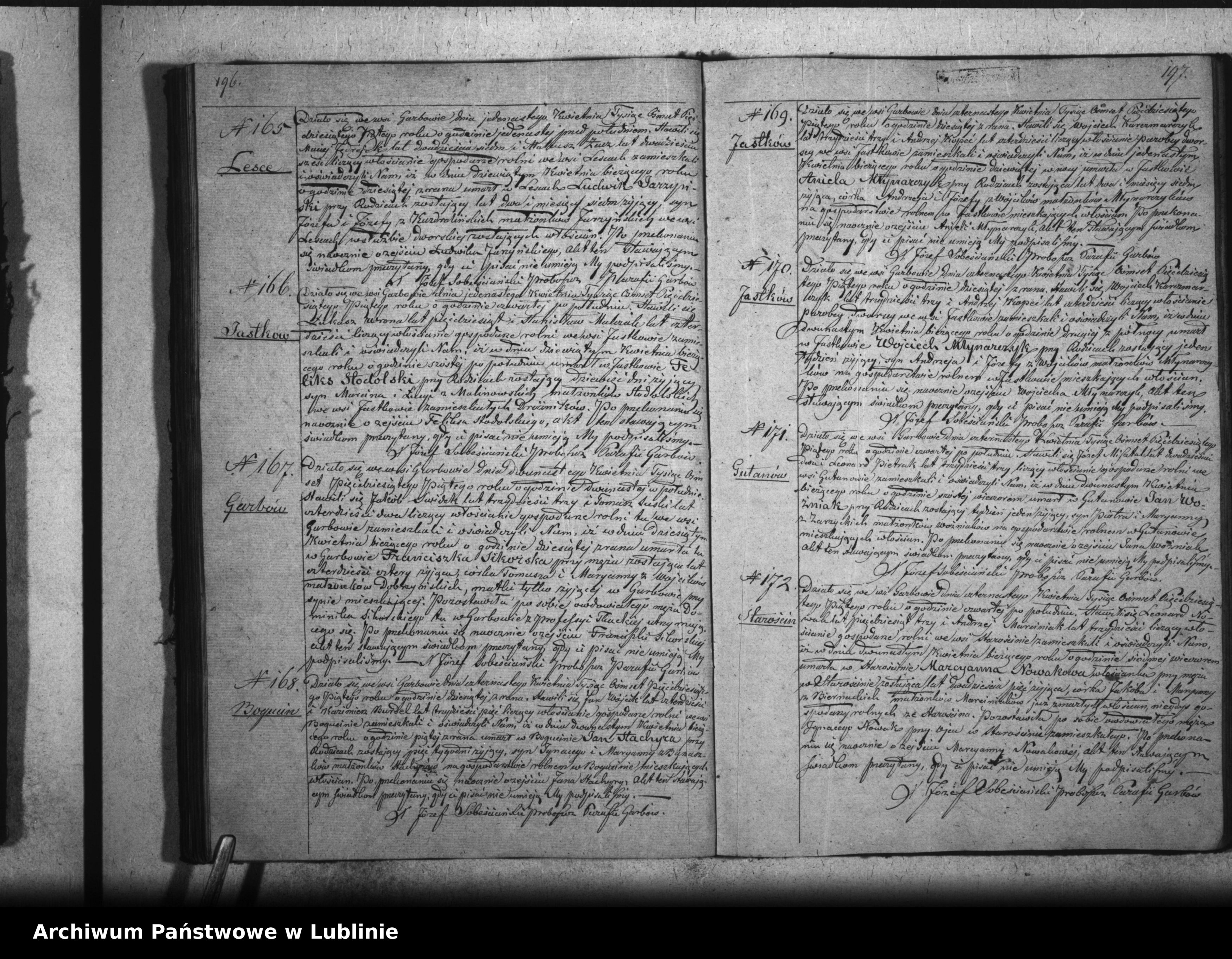 Skan z jednostki: Księga urodzeń, małżeństw i zgonów