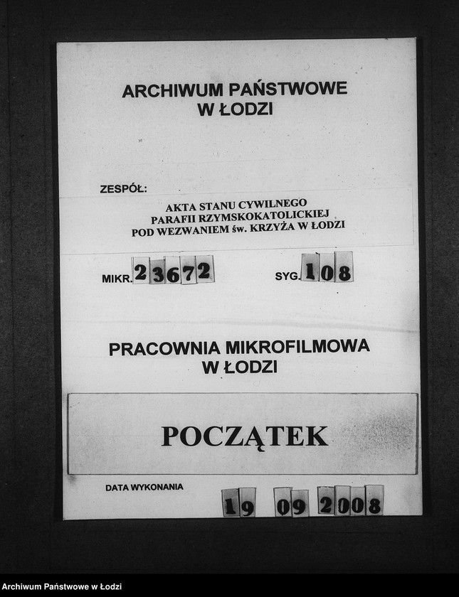 Obraz 1 z jednostki "Akta małżeństw"