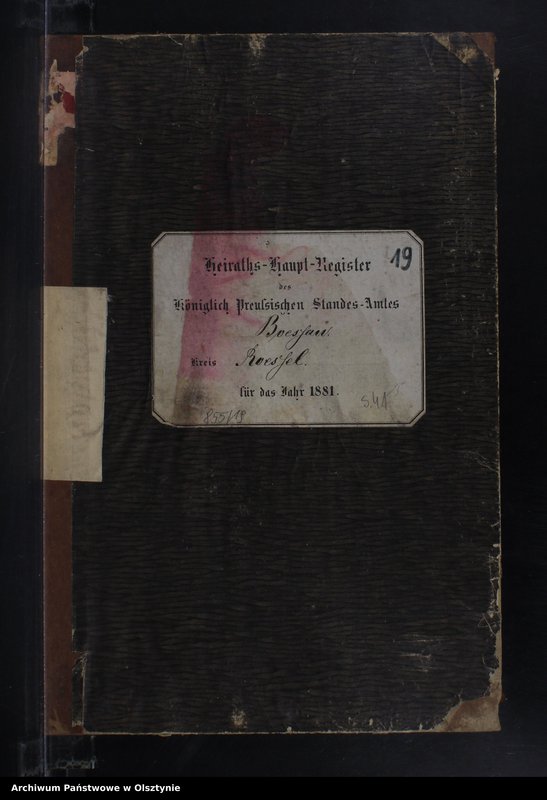 image.from.unit.number "Heiraths-Haupt-Register Nr 1 - 20"