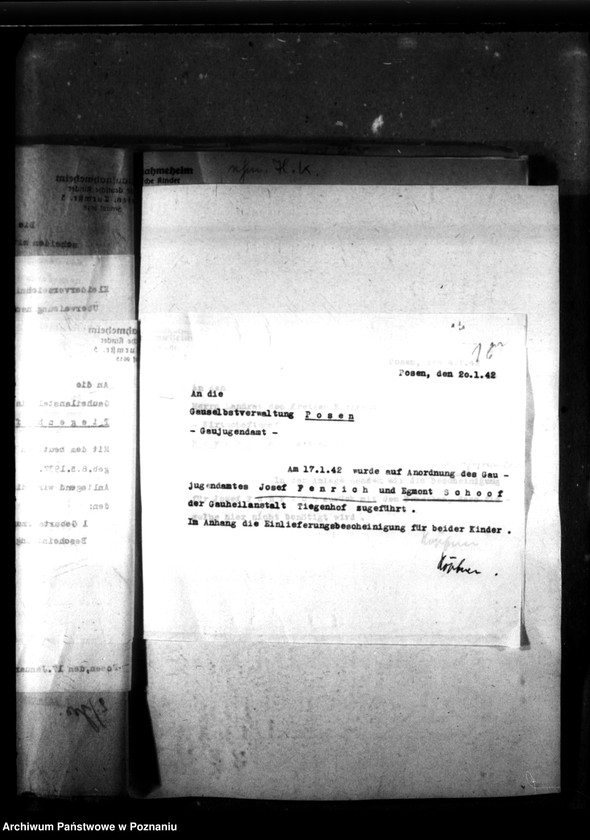 Obraz 20 z jednostki "Ehemalige Heimkinder von 1941 bis 30 V 1942, A-R. [Przyjęcia i przekazania dzieci, litera A-R]."