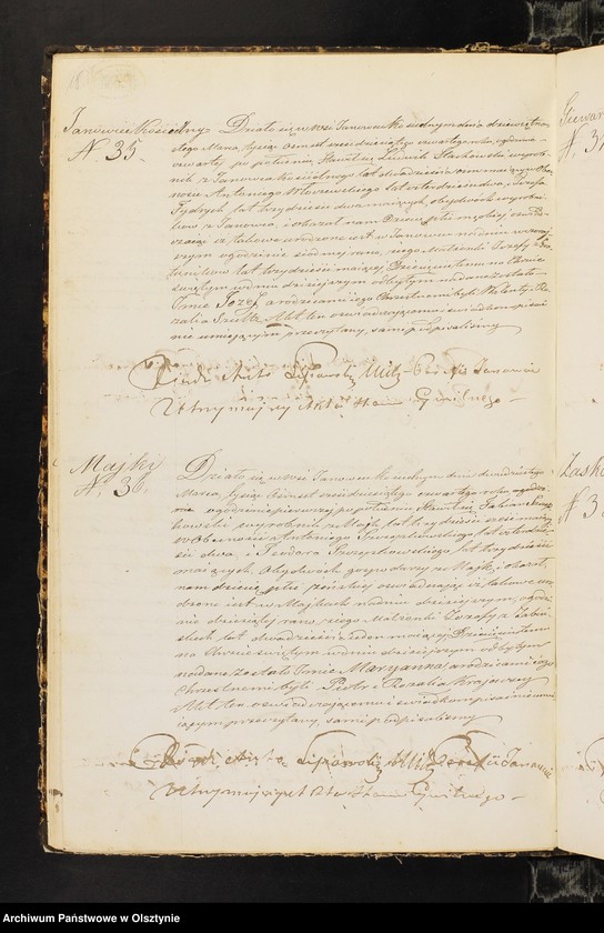 image.from.unit.number "Duplikat Aktow Stanu Cywilnego Urodzonych, Zaślubionych i Zmarłych z Parafii Janowiec z roku 1864-go"