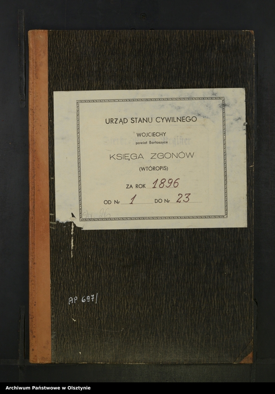 image.from.unit.number "Sterbe-Neben-Register Nr 1 - 23"