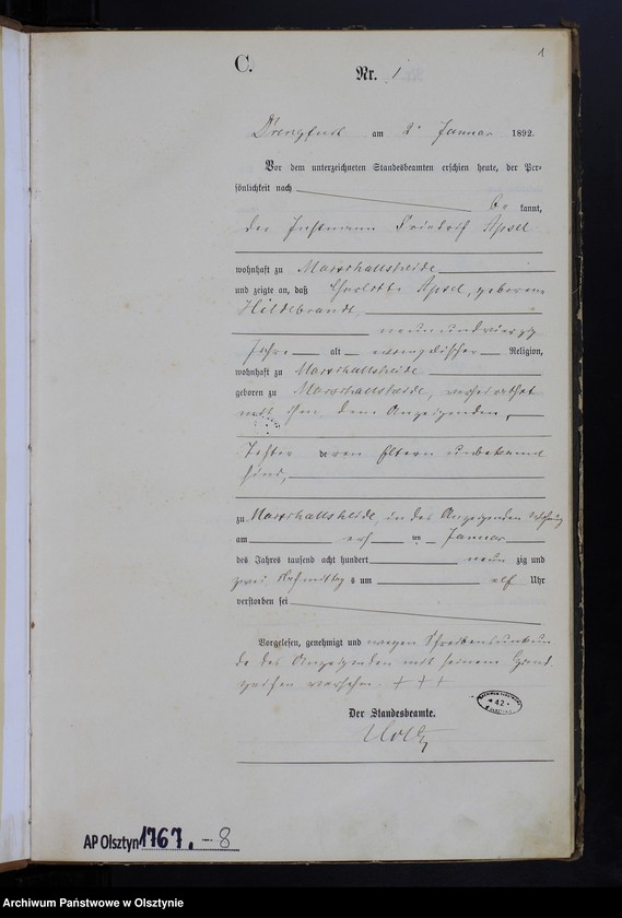 image.from.unit.number "Sterbe-Haupt-Register Nr 1 - 121"