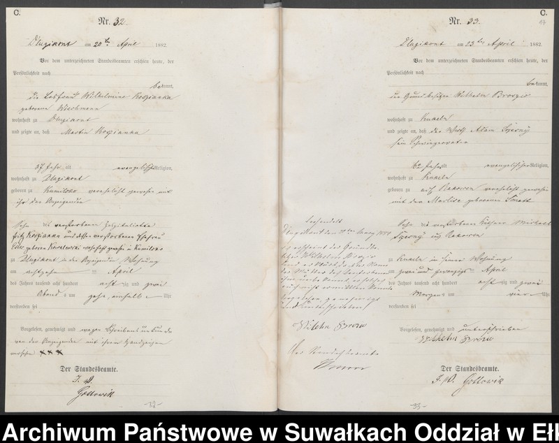 image.from.unit.number "[Sterbe-Haupt-Register des Königlich Preussischen Standes-Amtes Kumilsko Kreis Johannisburg]"