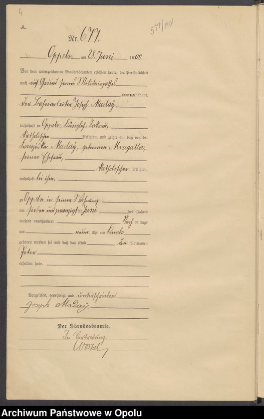 image.from.unit.number "[Księga urodzeń za rok 1900 Opole nr 675-1393]"