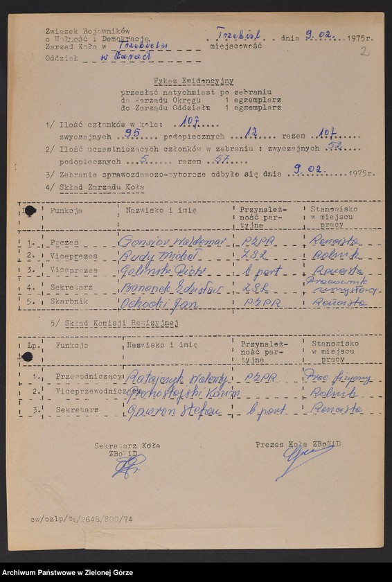 image.from.unit.number "Oddział Powiatowy ZBoWiD w Żarach. Kampania wyborcza. Zebrania sprawozdawczo-wyborcze i wykazy ewidencyjne kół terenowych "