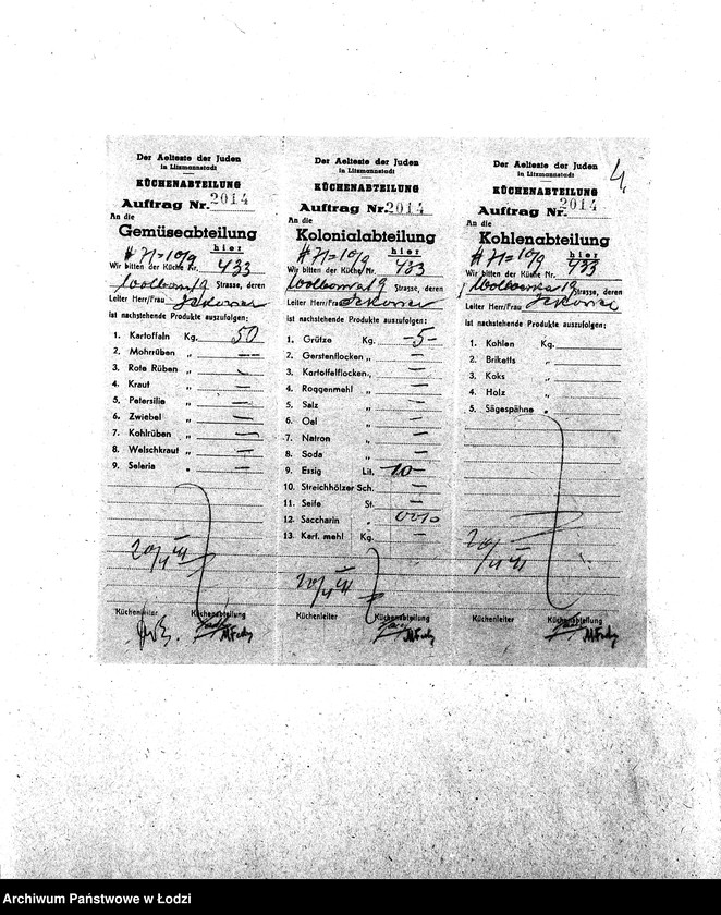 Obraz 7 z jednostki "[Kuchnia nr 433, ul. Wolborska 19. Działalność kuchni]"