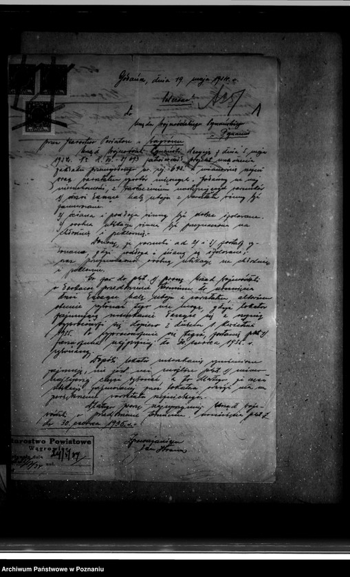 Obraz 5 z jednostki "Zatwierdzenie zakładu przemysłowego /rzeźni/ Jana Strauze w Gołańczy powiat wągrowiecki"