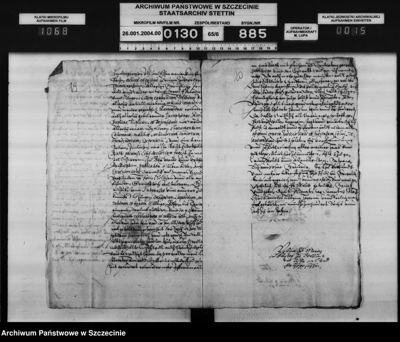 Obraz 16 z jednostki "Hans v. Mautenffel zu Broitz / seinen Schwager Moritz von Kleist zu Dubberow: Aussteuerzahlung."