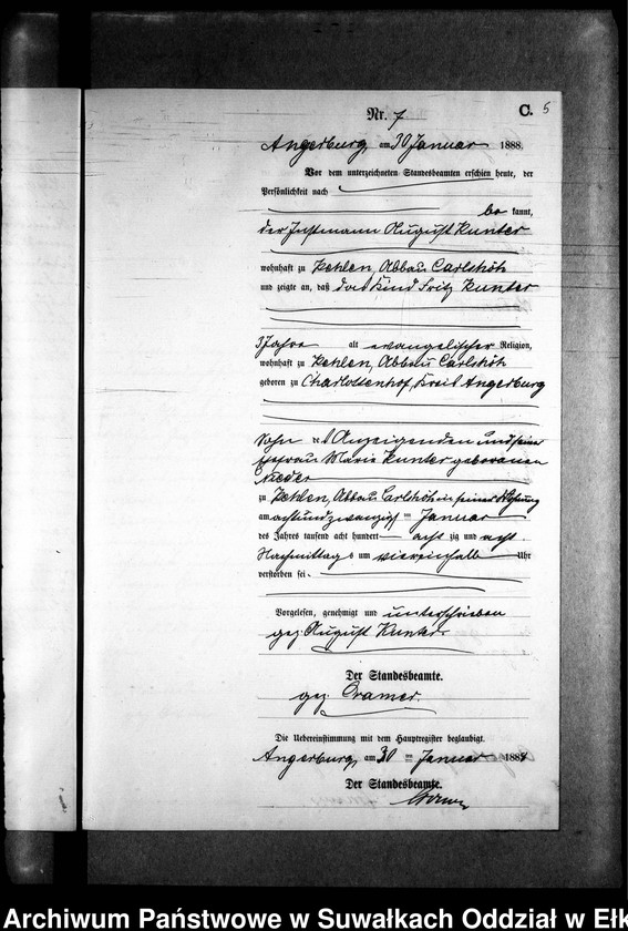 image.from.unit.number "Sterbe-Neben-Register des Preussischen Standes-Amtes Kehlen Kreis Angerburg"