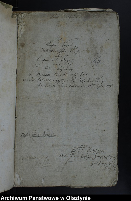 image.from.unit.number "Jahr Kirchen Rechnung der Waltersdorfschen Kirche aller Einnahme und Ausgabe wie auch Bau-Rechnung"