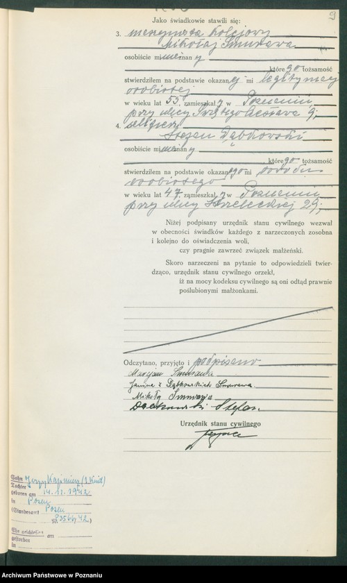 Obraz 11 z jednostki "Księga miejscowa małżeństw tom V [Rejestr główny małżeństw]"