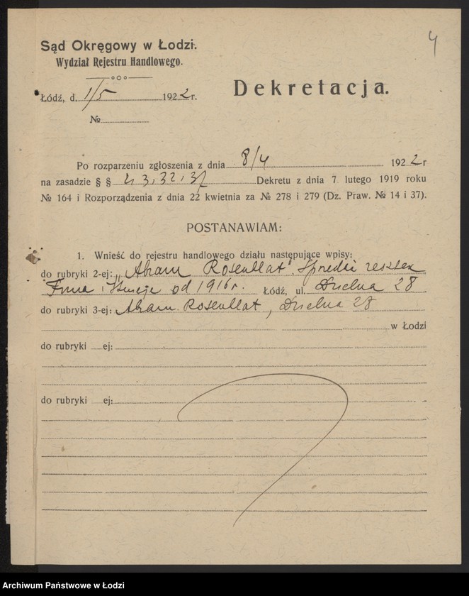 Obraz 6 z jednostki "Abram Rozenblat- sprzedaż resztek"