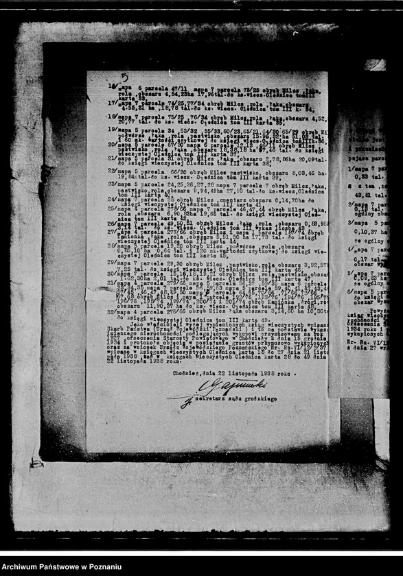 Obraz 9 z jednostki "Sprawy przewłaszczeniowe majątku Milczek-Oleśnica powiat chodzieski"