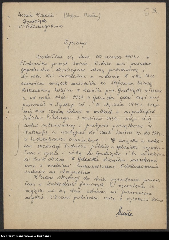 Obraz 19 z jednostki "Życiorysy powstańców wielkopolskich: M - tom Vl /Miałkas Wawrzyn - Mielcarek Władysław/."