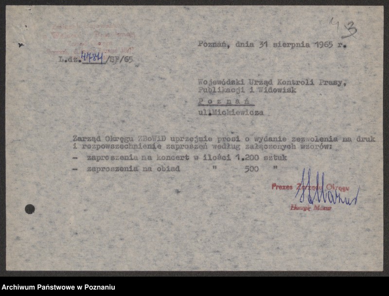 Obraz 15 z jednostki "Przygotowanie i przebieg uroczystości odsłonięcia Pomnika Powstańców Wielkopolskich w Poznaniu."