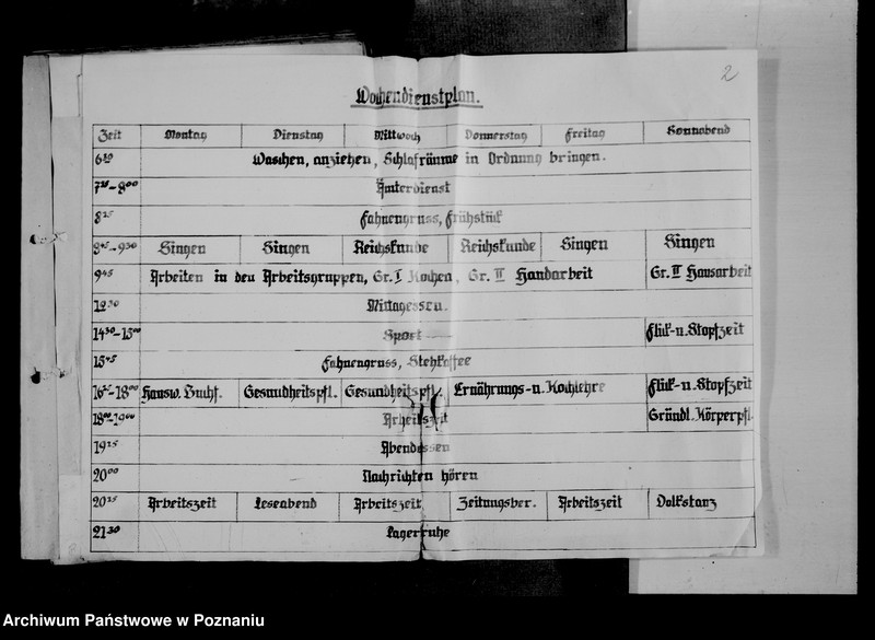 Obraz 6 z jednostki "Landjahrlager- plany pracy"