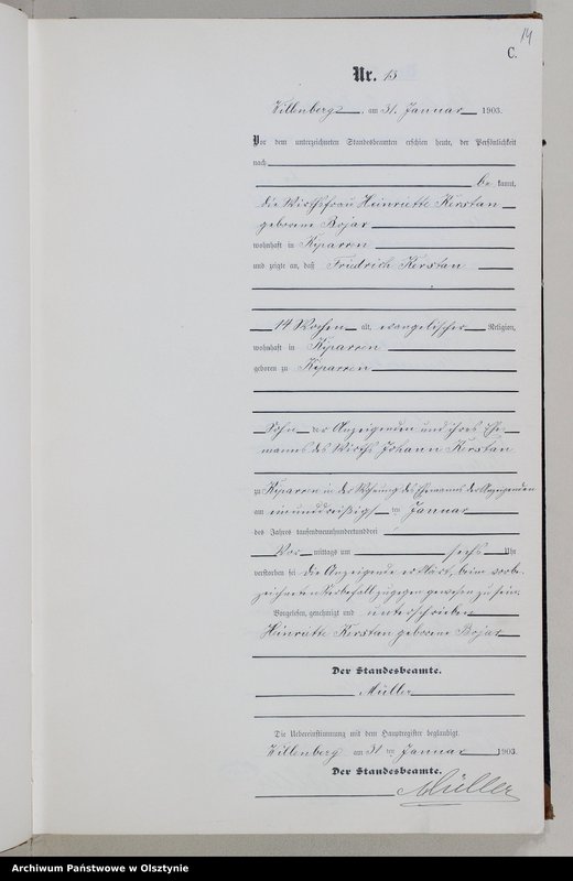image.from.unit.number "Sterbe-Neben-Register Nr 1 - 172"