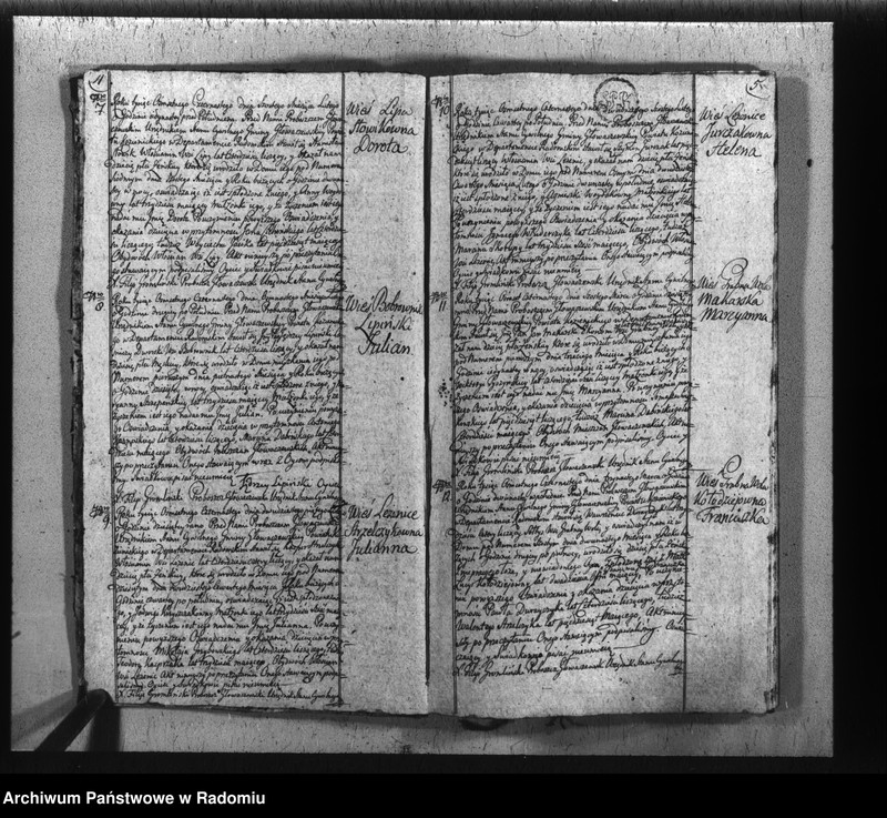 image.from.unit.number "Księga urzędnika stanu cywilnego parafii Głowaczew do zapisywania akt 1814 roku"