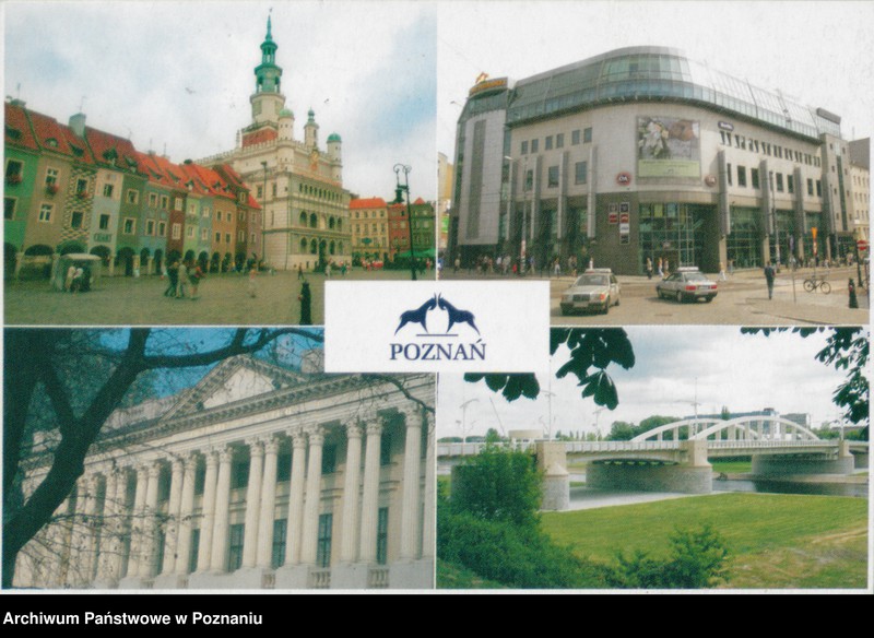 Obraz 1 z jednostki "Poznań - Ratusz z domkami budniczymi, Kupiec Poznański, Biblioteka Raczyńskich i Most św. Rocha"