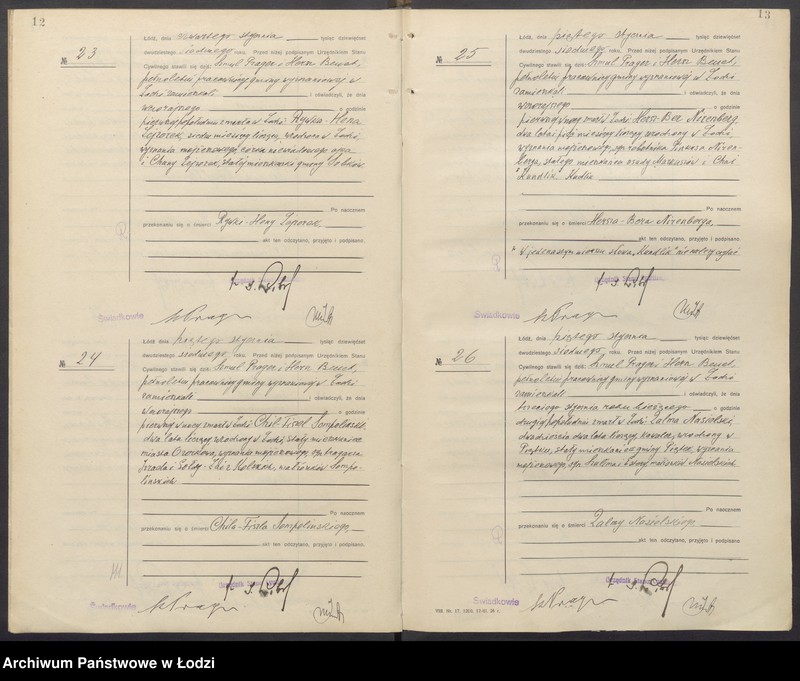 Obraz 9 z jednostki "Akta zgonów od numeru 1 do numeru 999"