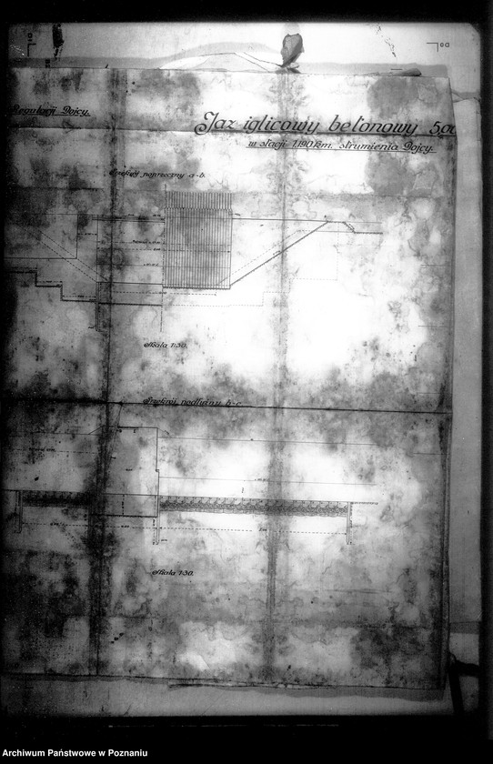 Obraz 16 z jednostki "Podkładki techniczne budowy jazów betonowych Spółki Regulacji Dojcy powiat wolsztyński"