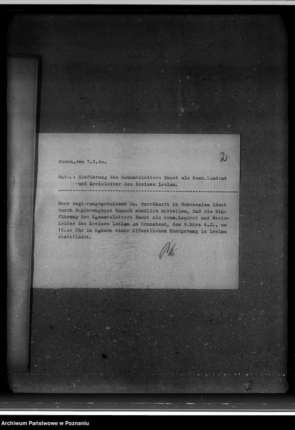 Obraz 6 z jednostki "Landrat in Leslau (Włocławek)"