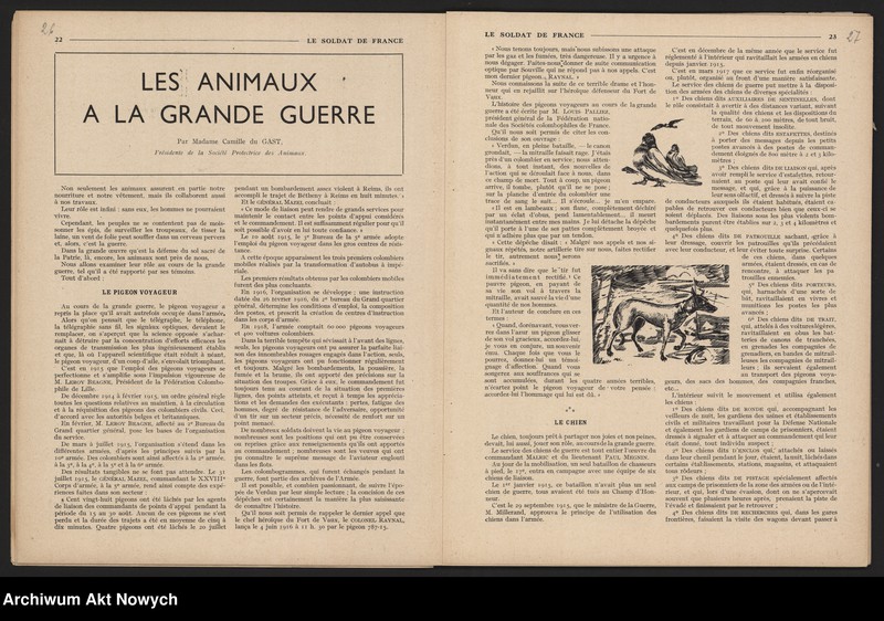 image.from.unit.number ""Le Soldat de France" - redakcja. Artykuł W. Sikorskiego na temat polsko-francuskiego braterstwa broni przeciw zagrożeniu hitlerowskiemu."