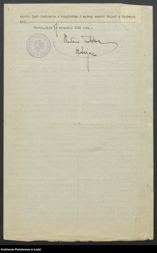 Obraz 10 z jednostki "„Ka-Ge” – Izaak Szulim Król, SzlamaGrynbaum, Szmul Koplowicz, Icek – Majer Grynbaum – wyrób materiałów kołdrowych"