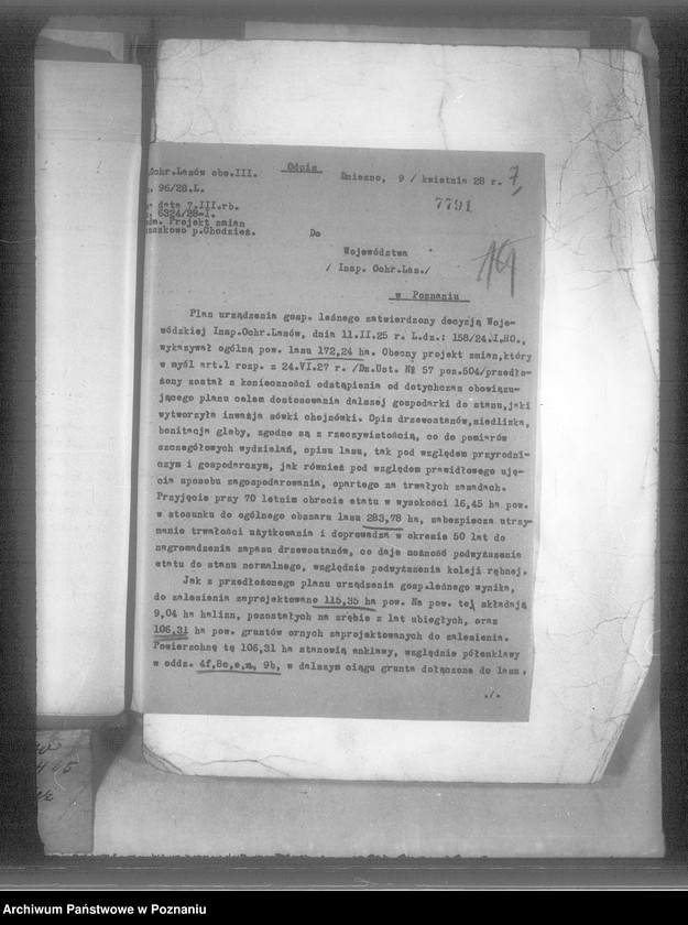 Obraz 10 z jednostki "/Majętność Nietuszkowo powiat chodzieski wyłączenie z art.. 4 i 5/ ustawy o wykonaniu reformy rolnej"