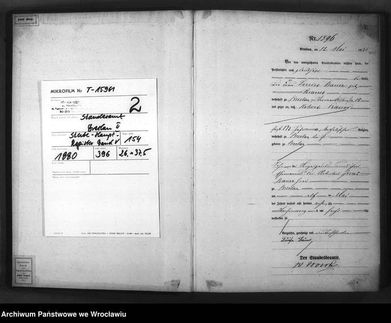 image.from.unit.number "Sterbe-Haupt-Register Breslau II 1880 Band 5"