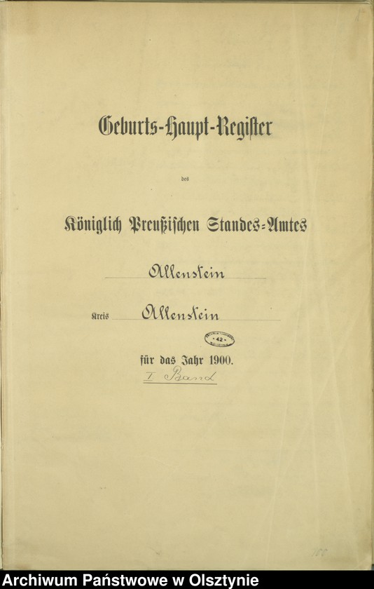 image.from.unit.number "Geburts-Haupt-Register Tom I,Nr 1 - 394"