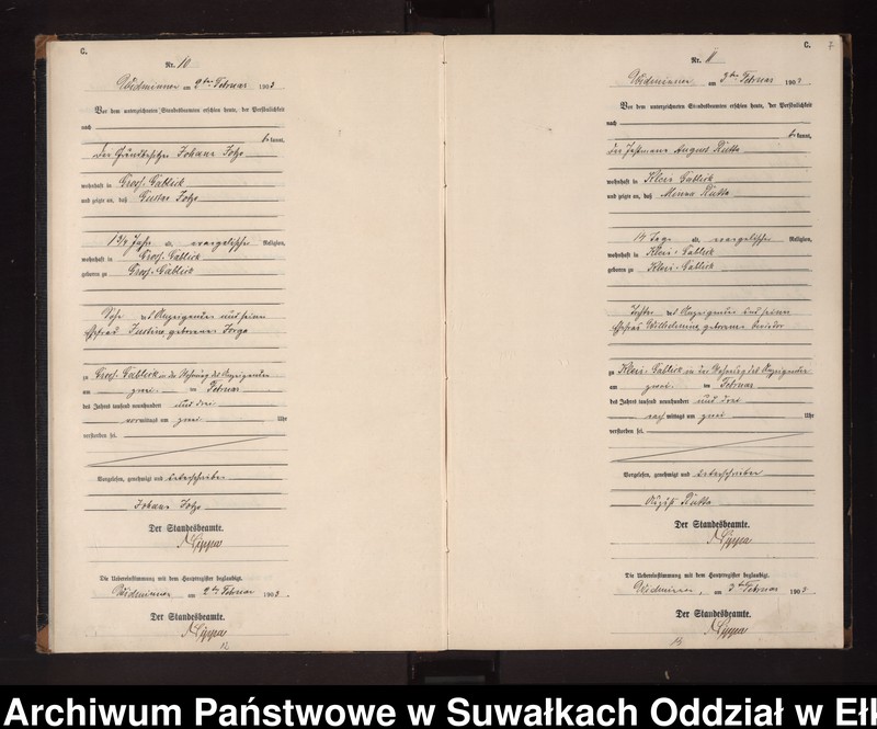 image.from.unit.number "Sterbe-Neben-Register des Preussischen Standes-Amtes Widminnen Kreis Loetzen"