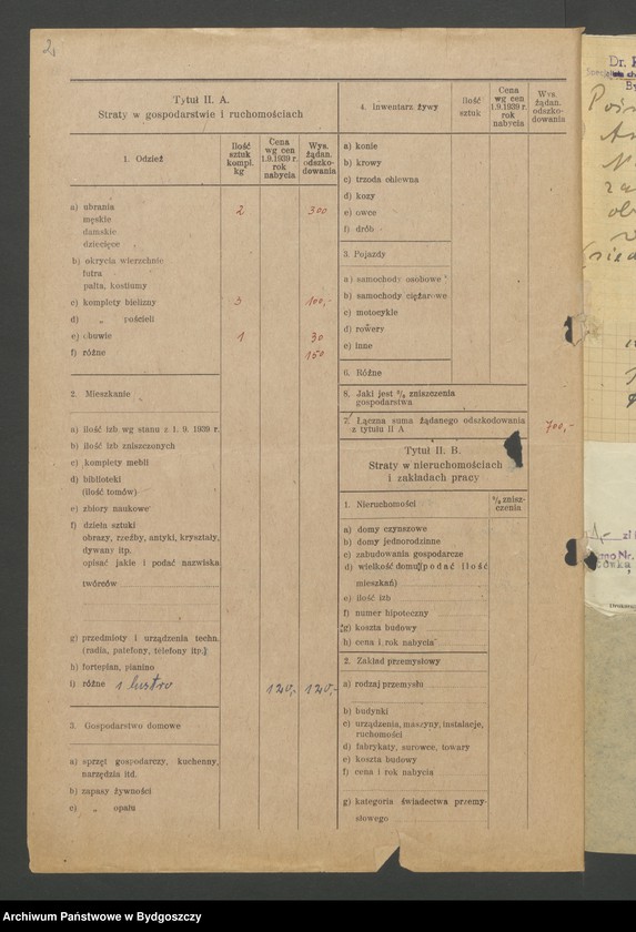 image.from.unit.number "Kwestionariusz dotyczący rejestracji szkód wojennych, nr 121-180"