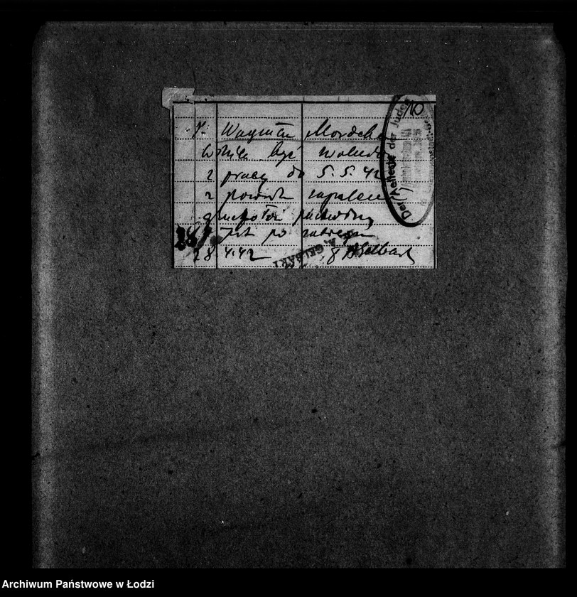 Obraz 13 z jednostki "Elektrische Strassenbahn [Zasiłki chorobowe dla pracowników wydziału, zaświadczenia lekarskie, listy pracowników]"