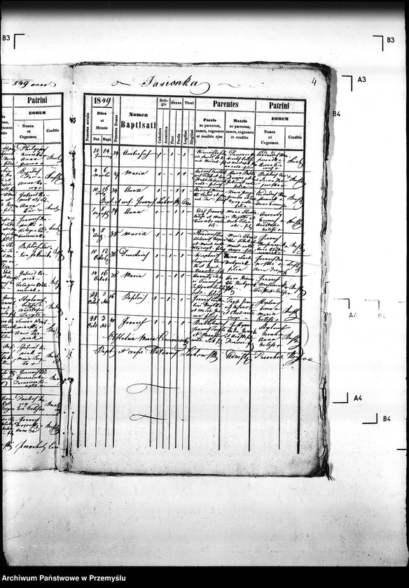 Obraz 8 z jednostki "[Kopie ksiąg metrykalnych parafii Krzywa z filiami Jasionka, Wołowiec (dekanat Gorlice)]"