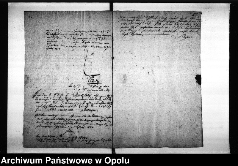 Obraz 14 z jednostki "Acta Specialia des Magistrats zu Oppeln. Wegen Anlegung einer Unterlaugen-Siederey für das Alaun Bergwerk zu Freyenwalde a/O. [...]"