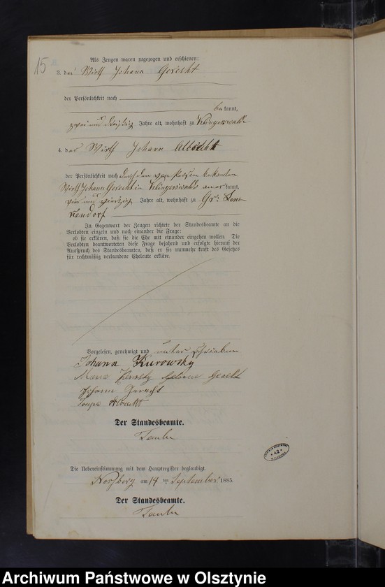 Obraz 17 z jednostki "Heiraths-Neben-Register Nr 1 - 15"