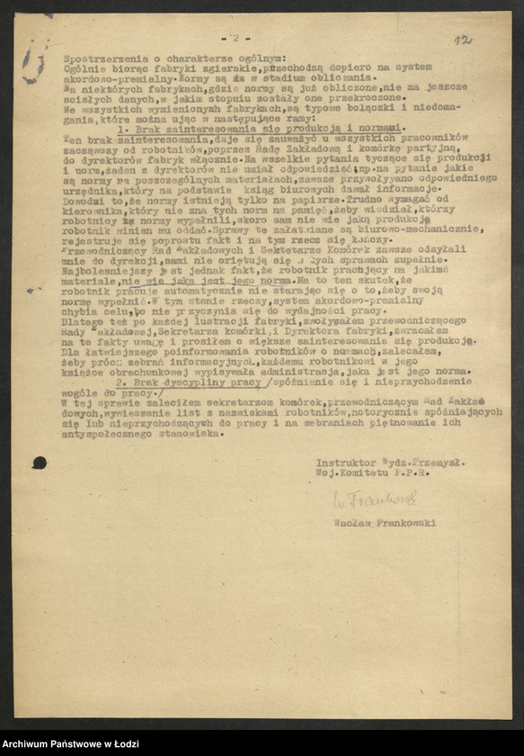 Obraz 13 z jednostki "Sprawozdania instruktora [Wydziału] z wyjazdów w teren"