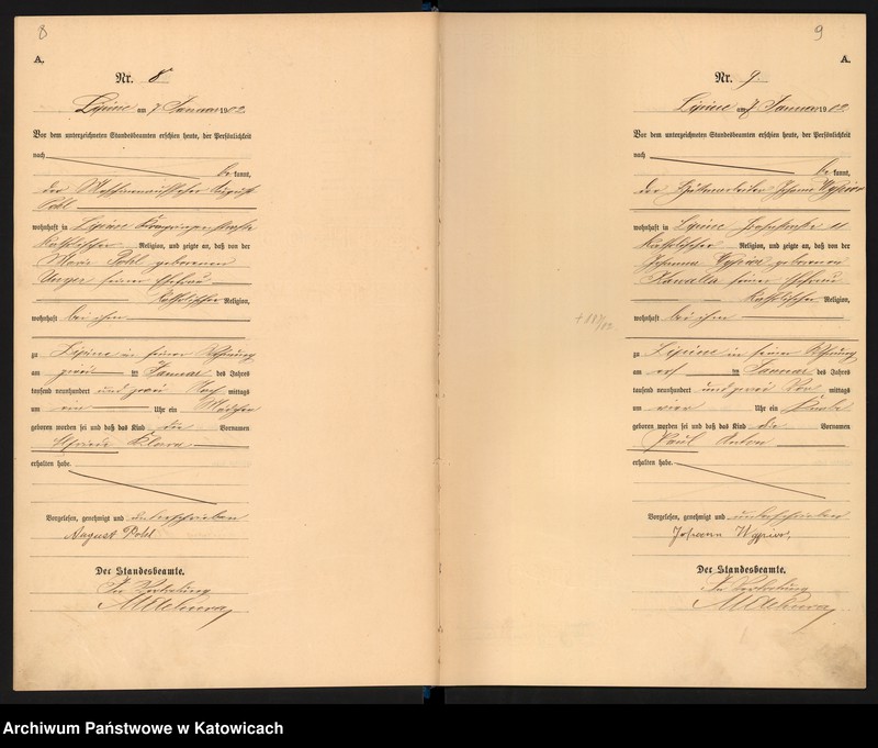 image.from.unit.number "Księga urodzeń T.1 nr 1-588"