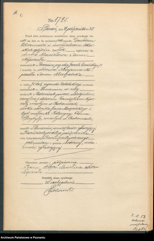 Obraz 18 z jednostki "Księga miejscowa zgonów tom IV [Rejestr główny zgonów]"